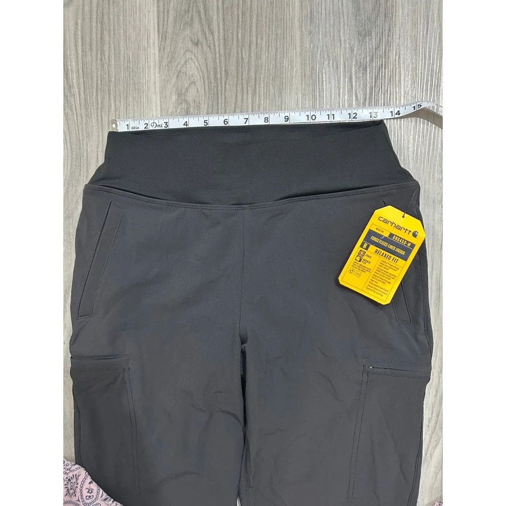 Carhartt‎ Women Force Fleece Lined Jogger Black gorpcore utiity chic water warm - Picture 4 of 9